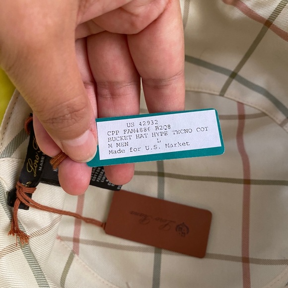 NWT Loro Piana Hype Rain System® Water Repellent Bucket Hat size L - Picture 6 of 6